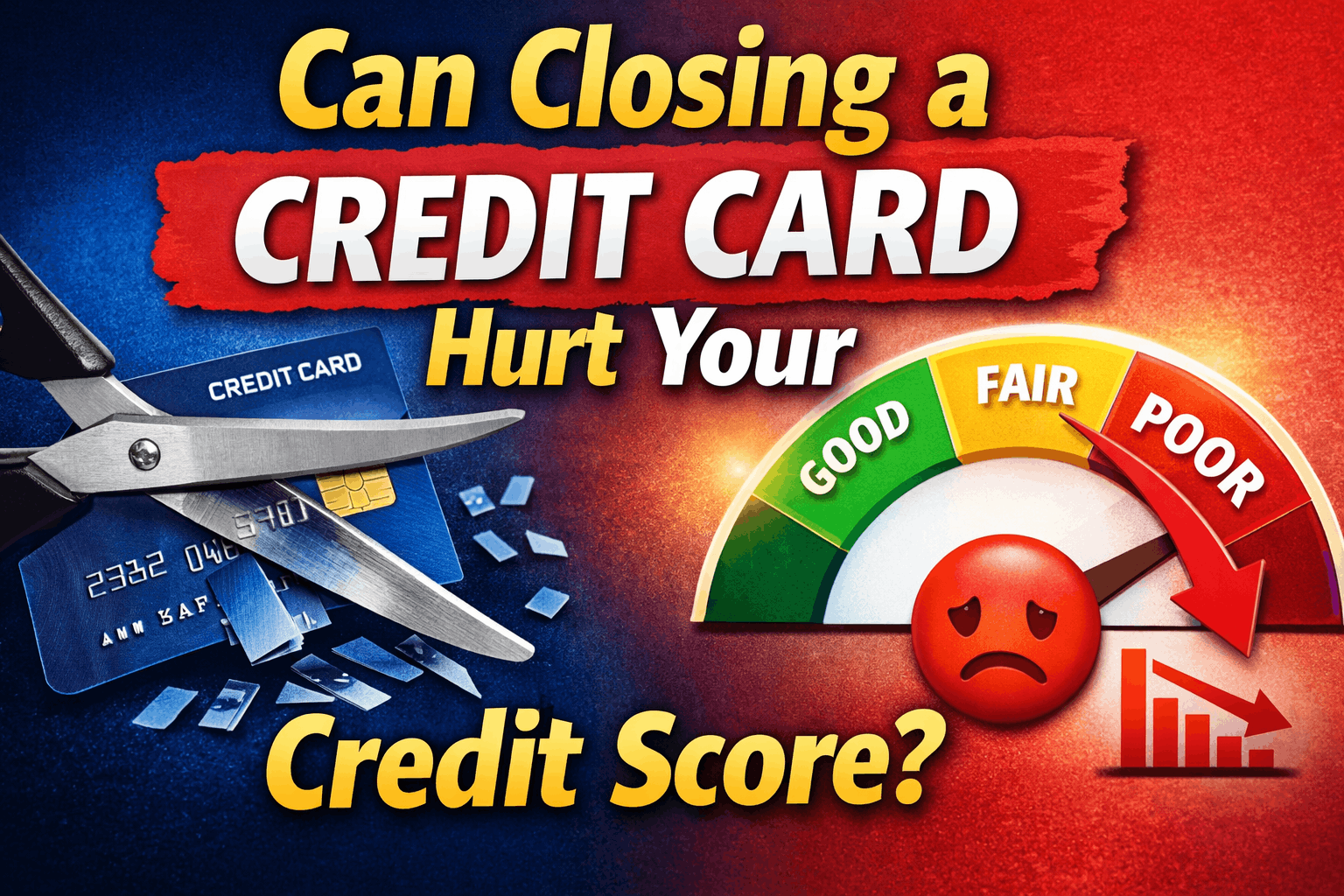 can closing a credit card hurt your credit score