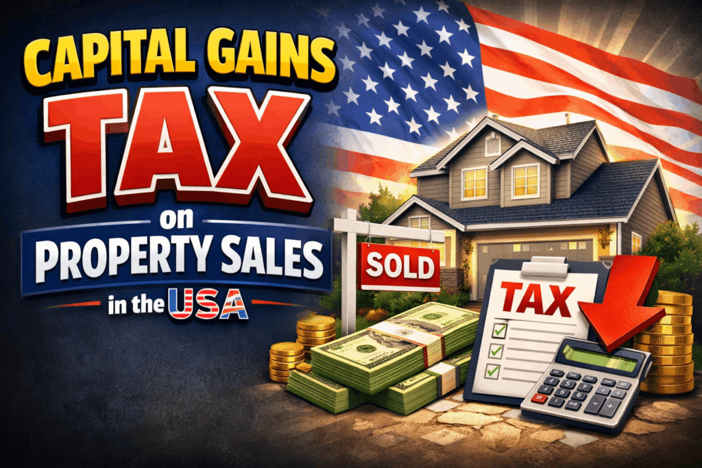 Capital gains tax on property sales in the USA