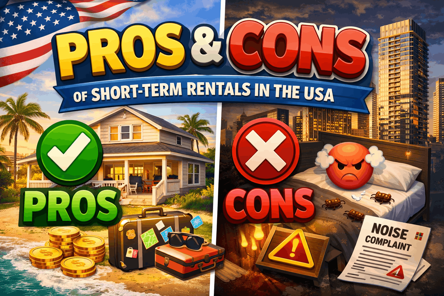 Pros and Cons of Short Term Rentals in the USA