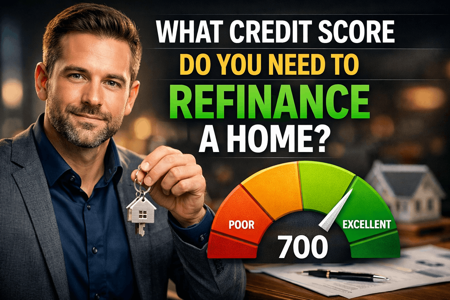 credit score needed to refinance a home