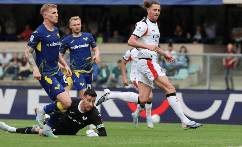 AC Milan win at Verona Champions League charge